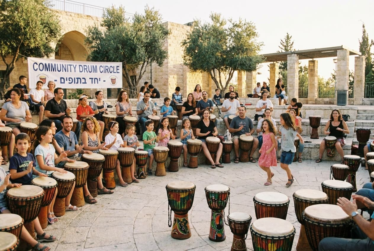 סדנת תיפוף לילדים ומשפחות
