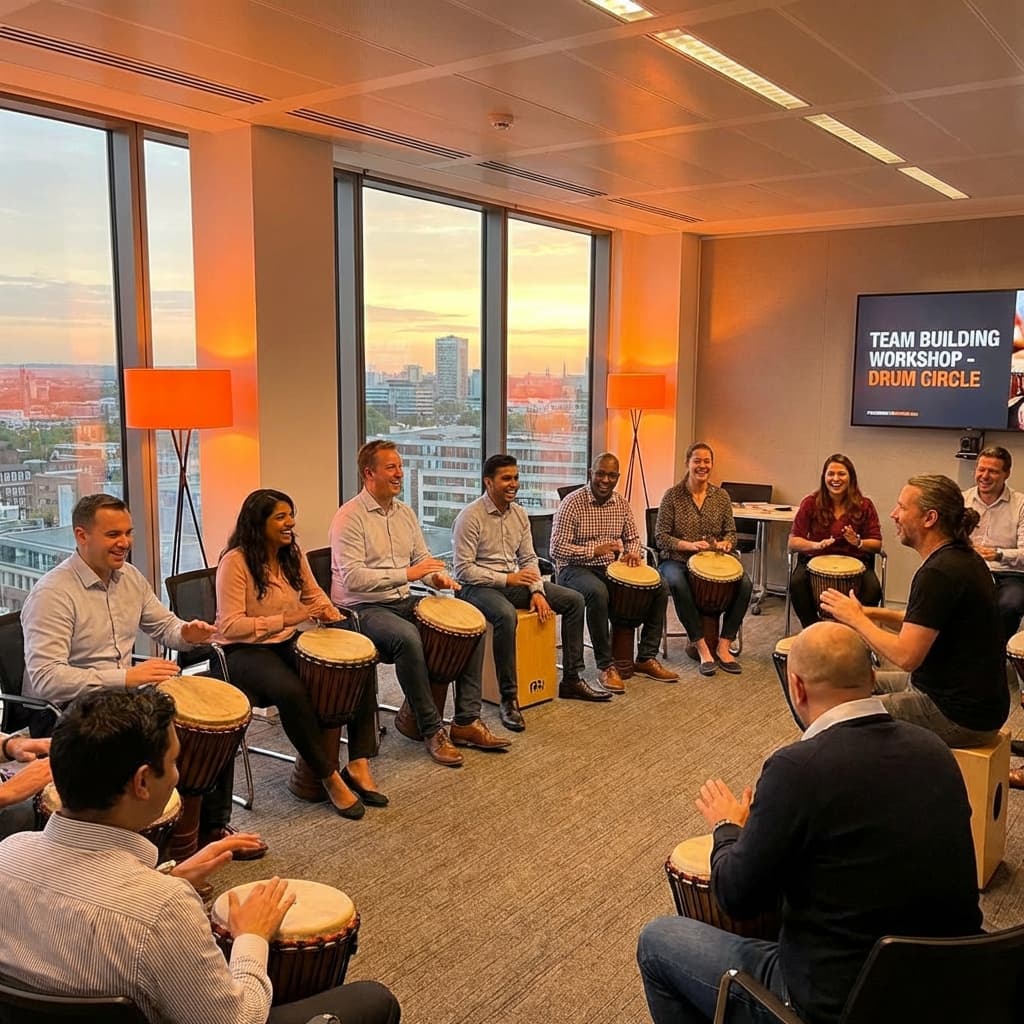 תופי ג'מבה במעגל